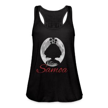 TEINE samoa 🇼🇸 - Women's Flowy Tank Top by Bella - black - Front - Julia (174cm)