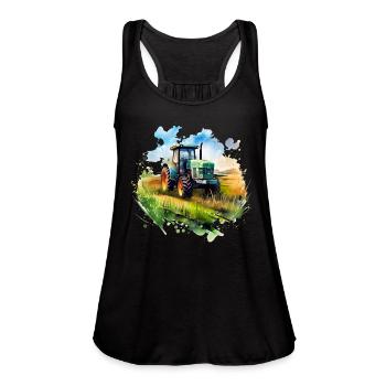 Farmer - Women's Flowy Tank Top by Bella - black - Front - Julia (174cm)