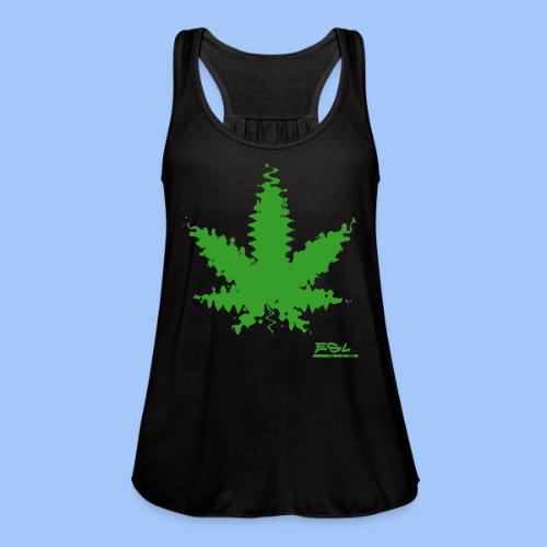 leaf inkblot - Women's Flowy Tank Top by Bella