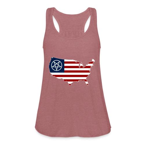 United Satanic America - Women's Flowy Tank Top by Bella