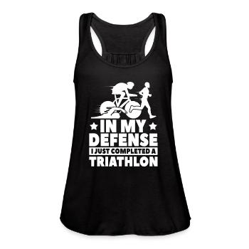 Triathlon - Women's Flowy Tank Top by Bella - black - Front - Julia (174cm)