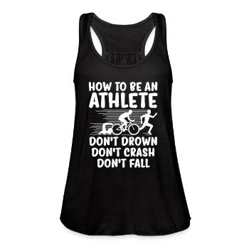 Triathlon - Women's Flowy Tank Top by Bella - black - Front - Julia (174cm)