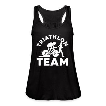 Triathlon - Women's Flowy Tank Top by Bella - black - Front - Julia (174cm)