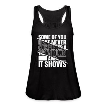Triathlon - Women's Flowy Tank Top by Bella - black - Front - Julia (174cm)