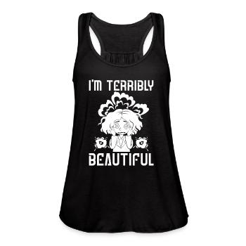 Physics Physicist Cute Nuclear Physics - Women's Flowy Tank Top by Bella - black - Front - Julia (174cm)