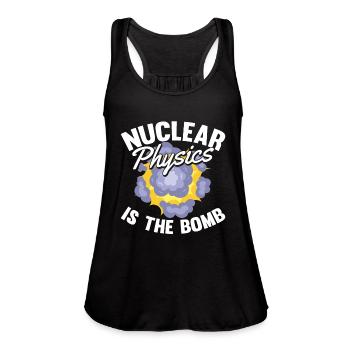 Physics Physicist Nuclear Physics - Women's Flowy Tank Top by Bella - black - Front - Julia (174cm)