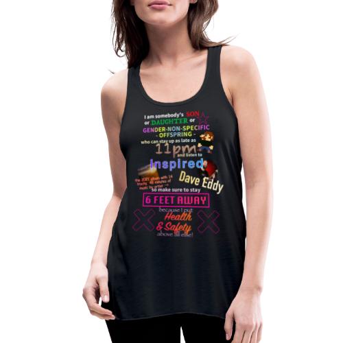 Oddly Specific Dave Eddy Targeted T-Shirt - Women's Flowy Tank Top by Bella