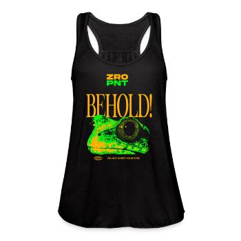 Frog streetwear - Women's Flowy Tank Top by Bella - black - Front - Julia (174cm)