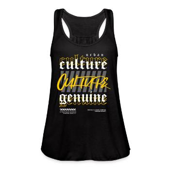 Culture Streetwear - Women's Flowy Tank Top by Bella - black - Front - Julia (174cm)