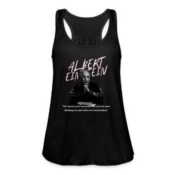 Quotes Inspirational - Women's Flowy Tank Top by Bella - black - Front - Julia (174cm)
