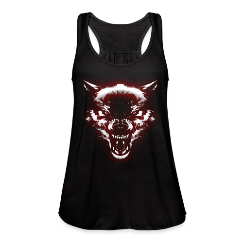 Angry Wolf - Women's Flowy Tank Top by Bella