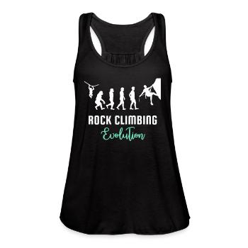 Rock climbing - Rock climbing evolution - Women's Flowy Tank Top by Bella - black - Front - Julia (174cm)