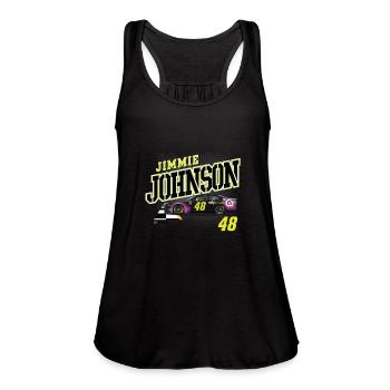 Nascar Jimmie Johnson Finish Line - Women's Flowy Tank Top by Bella - black - Front - Julia (174cm)