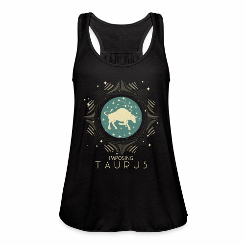 Zodiac Taurus Constellation Bull Star Sign May - Women's Flowy Tank Top by Bella
