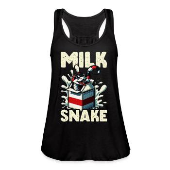 Milk Snake On Milk Animal - Women's Flowy Tank Top by Bella - black - Front - Julia (174cm)