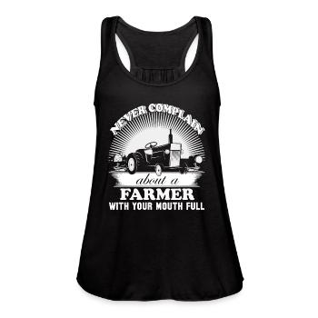 Farmer piglet farmer farmers union no farmers n - Women's Flowy Tank Top by Bella - black - Front - Julia (174cm)
