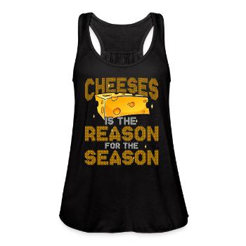 Cheese Cheese Lover Gouda Edam Cheese - Women's Flowy Tank Top by Bella - black - Front - Julia (174cm)