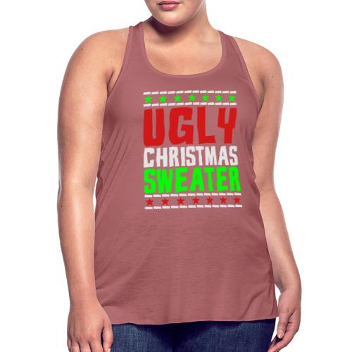 Ugly Christmas Sweater - Women's Flowy Tank Top by Bella