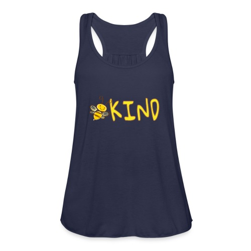 Be Kind - Adorable bumble bee kind design - Women's Flowy Tank Top by Bella