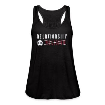 Relationship not religion - christian - Women's Flowy Tank Top by Bella - black - Front - Julia (174cm)