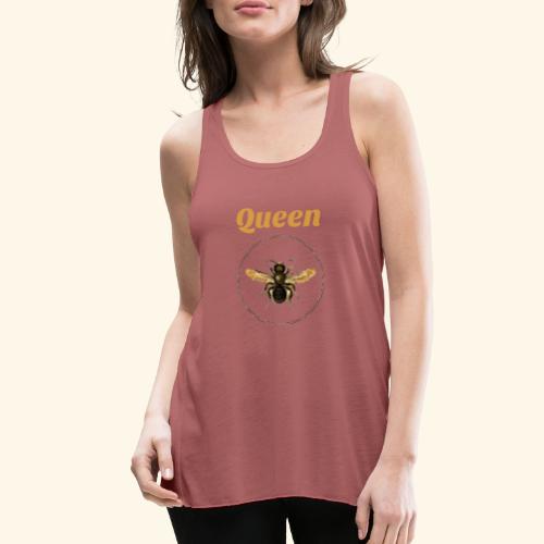 queen bee - Women's Flowy Tank Top by Bella