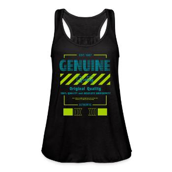 Genuine Streetwear - Women's Flowy Tank Top by Bella - black - Front - Julia (174cm)