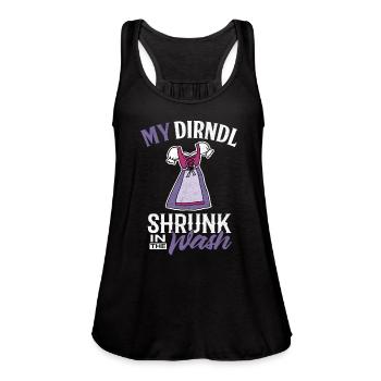 Oktoberfest Festival My Drindl Is In The Wash - Women's Flowy Tank Top by Bella - black - Front - Julia (174cm)