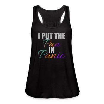 I put the pan in panic - Women's Flowy Tank Top by Bella - black - Front - Julia (174cm)
