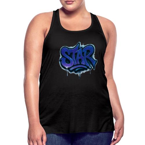 Cosmic STAR Graffiti Tag Tee - Women's Flowy Tank Top by Bella