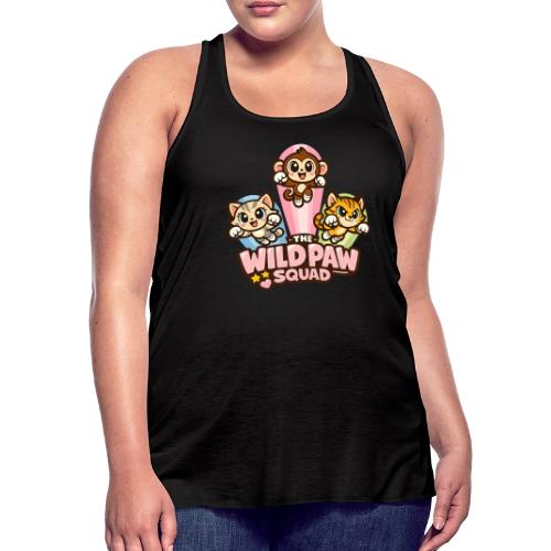 Wild Paw Squad Cute Animal Friends - Women's Flowy Tank Top by Bella