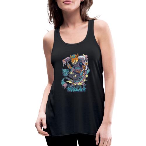 Kitsune Street Rebel - Women's Flowy Tank Top by Bella