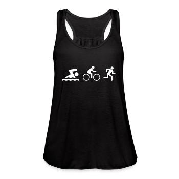 Triathlon - Women's Flowy Tank Top by Bella - black - Front - Julia (174cm)