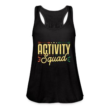 Activity Squad Activity Director - Women's Flowy Tank Top by Bella - black - Front - Julia (174cm)