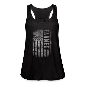 Farmer - Women's Flowy Tank Top by Bella - black - Front - Julia (174cm)