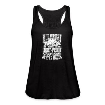 The universe is made of protons neutrons - Women's Flowy Tank Top by Bella - black - Front - Julia (174cm)