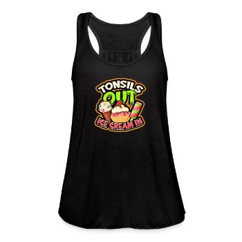 The universe is made of protons neutrons - Women's Flowy Tank Top by Bella - black - Front - Julia (174cm)