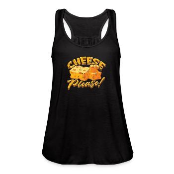 Cheese, please! - Cheese - Women's Flowy Tank Top by Bella - black - Front - Julia (174cm)