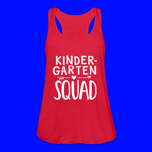 Kindergarten Squad Teacher Team T-Shirts - Women's Flowy Tank Top by Bella