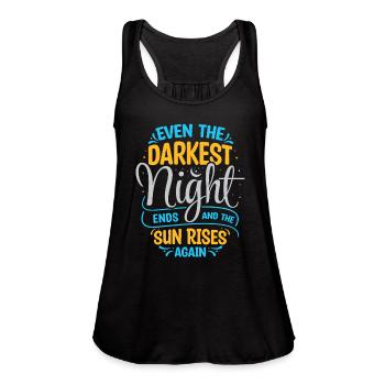 Inspirational Words - Women's Flowy Tank Top by Bella - black - Front - Julia (174cm)