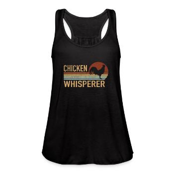 Chicken Whisperer Chickens Farmer Farmer Farmer - Women's Flowy Tank Top by Bella - black - Front - Julia (174cm)
