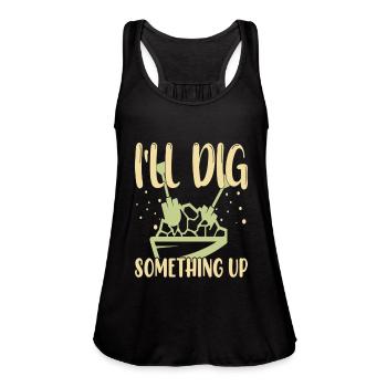Gold Panning Gold Panning Gold Prospectors Gold - Women's Flowy Tank Top by Bella - black - Front - Julia (174cm)
