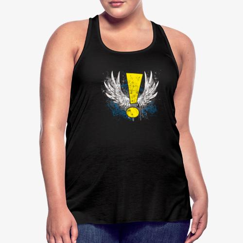 Winged Whee! Exclamation Point - Women's Flowy Tank Top by Bella
