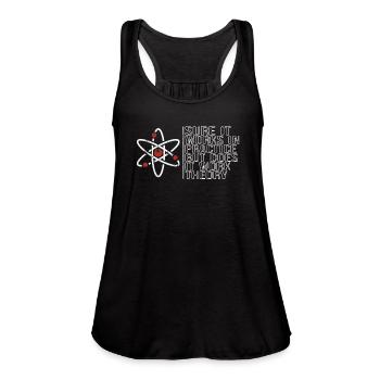 Physics Science Physicist Physics Teacher Gift - Women's Flowy Tank Top by Bella - black - Front - Julia (174cm)