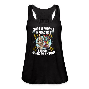 Physics Science Physicist Physics Teacher Gift - Women's Flowy Tank Top by Bella - black - Front - Julia (174cm)