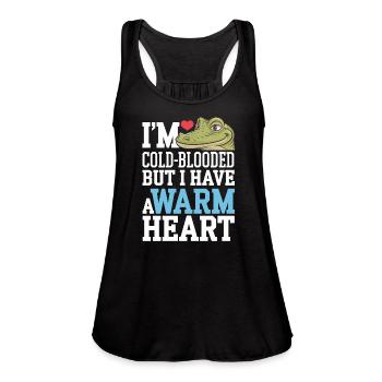 Lizard People Reptile Conspiracy and Secret - Women's Flowy Tank Top by Bella - black - Front - Julia (174cm)