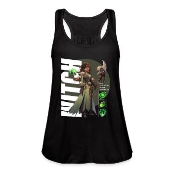 Witch - Women's Flowy Tank Top by Bella - black - Front - Julia (174cm)