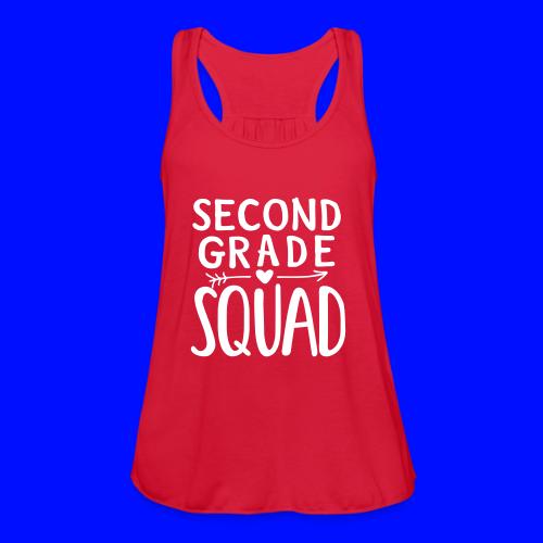 Second Grade Squad Teacher Team T-Shirts - Women's Flowy Tank Top by Bella