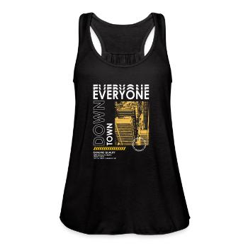 Downtown Streetwear - Women's Flowy Tank Top by Bella - black - Front - Julia (174cm)