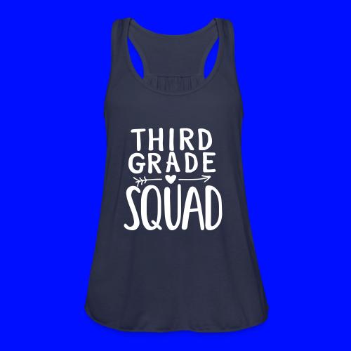 Third Grade Squad Teacher Team T-Shirts - Women's Flowy Tank Top by Bella