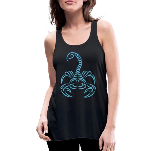 Scorpio Zodiac Water Sign Scorpion Logo - Women's Flowy Tank Top by Bella